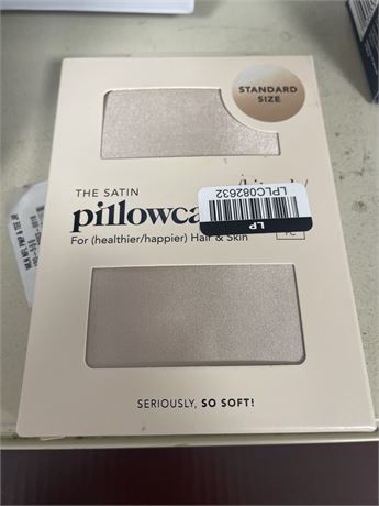 Kitsch Queen Size Satin Standard Pillowcase Thread Count "600" - Ivory