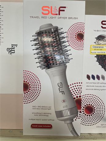 SLF Red Light Therapy Travel Dryer Hair Brush