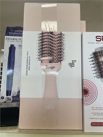L'ange Hair Le Volume 75MM 2-in-1 Titanium Brush Hair Dryer - Blush - 1000 Watt: