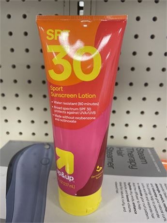 Sport Sunscreen Lotion - SPF 30 - 8oz - up&up: Whole Body Application, Scented,