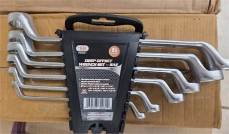 6 pc DEEP OFFSET WRENCH SAE
