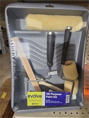 EVOLVE 8pc ALL PURPOSE PAINT TRAY SET