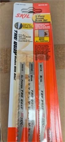 SK** 3PC U-SHANK JIGSAW BLADE SET WOOD-METAL-ALL PURPOSE
