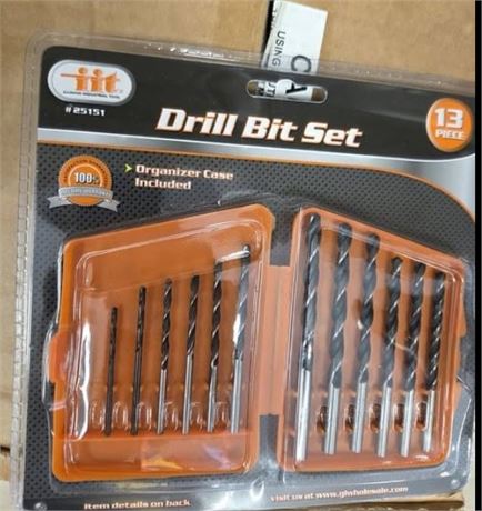 13PC Drill Bit Set