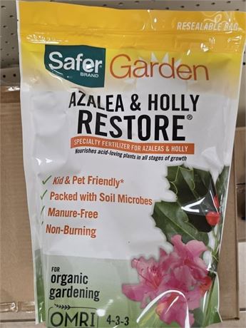 SAFER BRAND 4lb AZALEA & HOLLY RESTORE FERTILIZER
