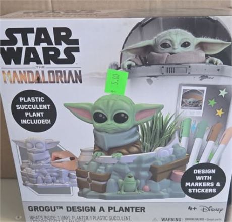 Star Wars Mandalorian Grogu Design a Planter Succulent Planter